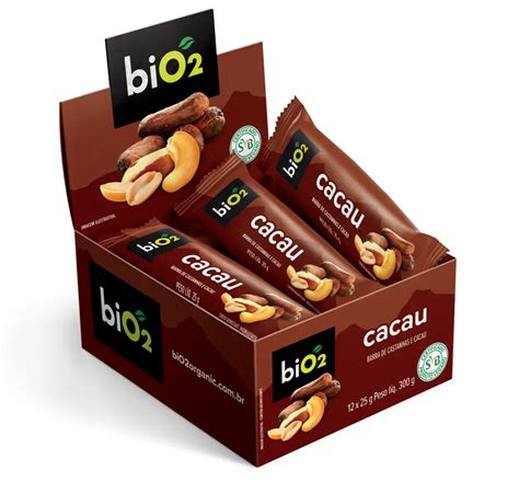 Barra De Castanhas E Frutas Bio Nuts Cacau G Bio