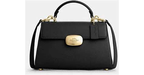 Coach Eliza Top Handle In Black Lyst
