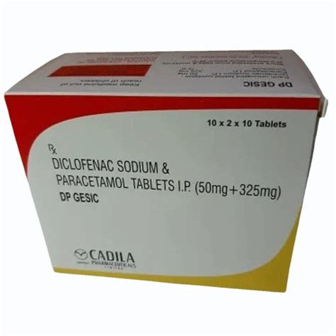 Dp Gesic Diclofenac Sodium Paracetamol Tablet Ip Mg At Rs Box