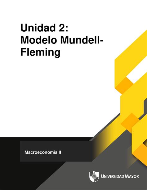 Modelo Mundell Fleming Economía Abierta Macroeconomía II U Mayor