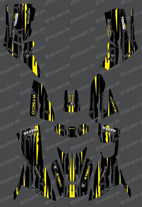 Kit Deco Monster Edition Full Yellow Kymco 700 MXU After 2019