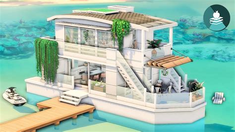 Modern Sulani Boat ⚓ The Sims 4 High School Years Speed Build No Cc Youtube