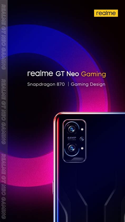 Realme GT Neo Gaming lộ diện Hợp phong cách game thủ Snapdragon 870