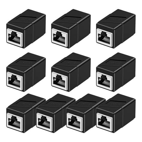 Rj45 Coupler 10 Pack Ethernet Adapters Female To Female Ethernet