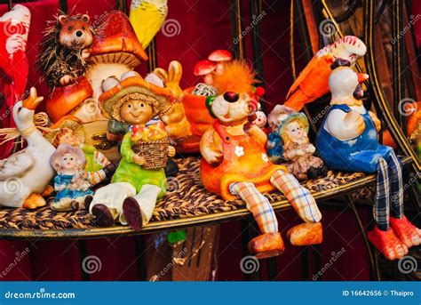 Colourful Handmade Ceramic Toys Stock Photo Image Of Clay Pottery