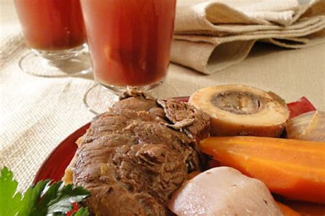 Recette de Jarret de veau en pot au feu traditionnel à la cocotte