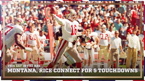 This Day in The Bay: Joe Montana, Jerry Rice Connect for 5 Touchdowns