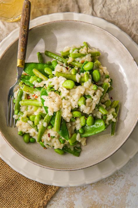 Verfrissende Zomer Risotto Een Heerlijk Vegetarisch Recept Met Groene