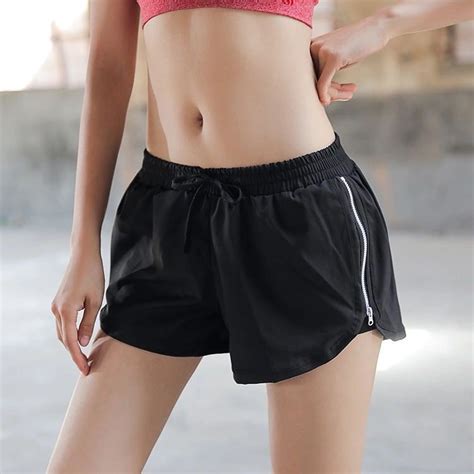 Women Sports Shorts Yoga Mesh Training Quick Drying Loose Fitness Anti