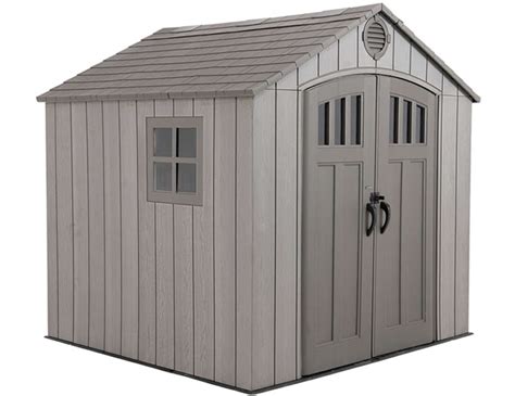 Lifetime 8x7 Rough Cut Plastic Shed Kit W Floor