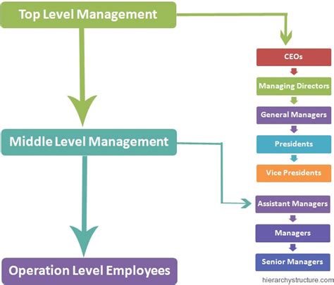 Levels In Business Hierarchy Chart