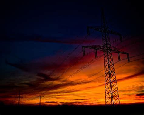 Wallpaper Sunset Silhouette Sunrise Evening Wind Dusk Utility