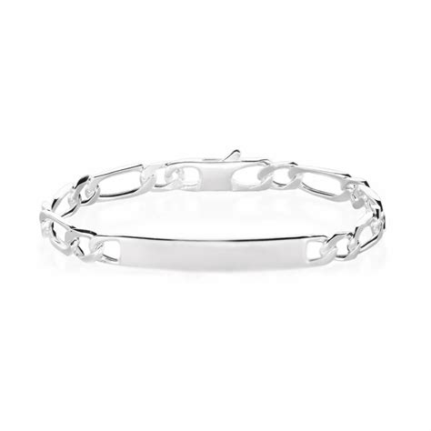 Gourmette Homme Argent Mm Maille New York