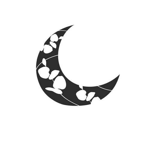 Moon Svg Crescent Moon Svg Boho Svg Floral Moon Phase Svg Etsy