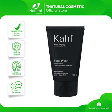 Jual Kahf Triple Action Oil Comedo Defense Face Wash Ml Shopee