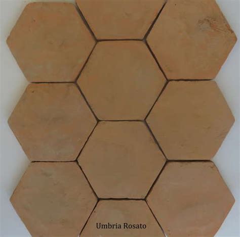 Italian Hexagonal Handmade Terracotta