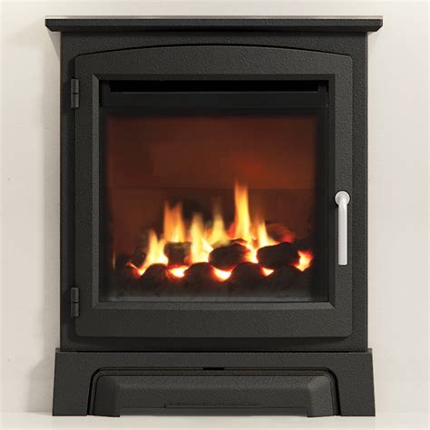 Elgin & Hall 16" Gas Fire with Stove Front | Flames.co.uk