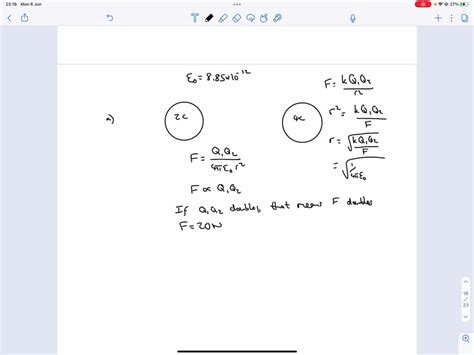 Solved Two Point Charges Q1 7 10 6 C And Q2 8 10 6c Are At A Distance Of 2 M