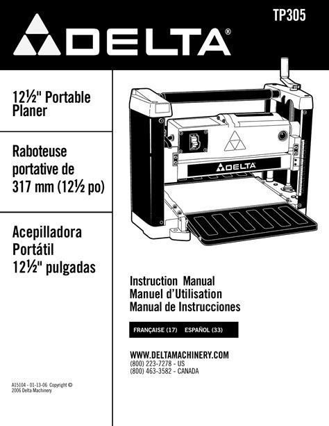 Delta Tp305 Instruction Manual Manualzz