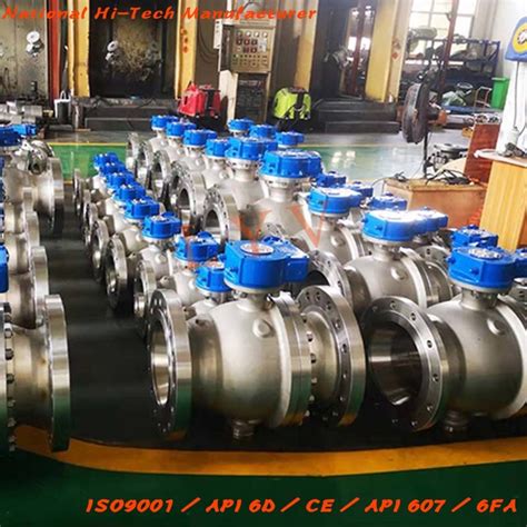 Api Flanged Fixed Ball Full Bore Casted Steel High Pressure Ball Valve