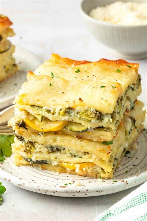 Vegetable Lasagna With White Sauce The Pasta Twins