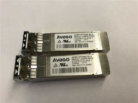 2X AFBR 57D9AMZ ELX Avago 850nm 8Gb S SFP Optical Transceiver Module EBay