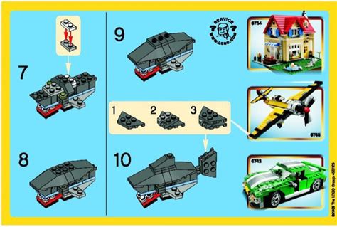 LEGO 7805 Shark Instructions, Creator - Promotional