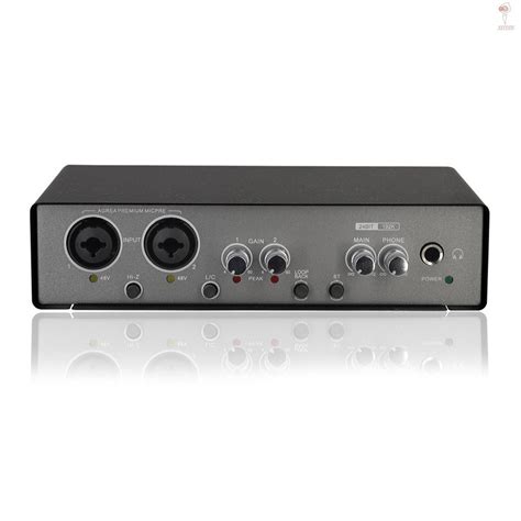 Xsth Usb Audio Interface Mixer 24bit192khz 48v Phantom Power ลดเสียงรบกวน Plug And Play Mic