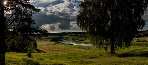 Paisajes Naturales En Un Lugar Histórico Pushkinskiye Gory Rusia Foto