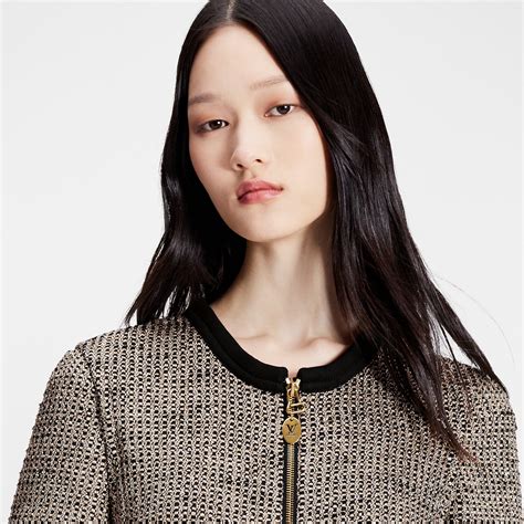 Zip Up Lurex Tweed Dress Ready To Wear Louis Vuitton