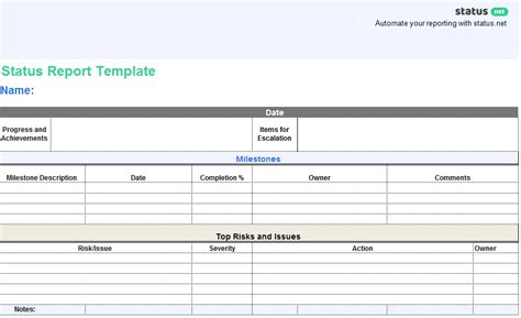 2 Examples of a Scrum Status Report Template | Free Download