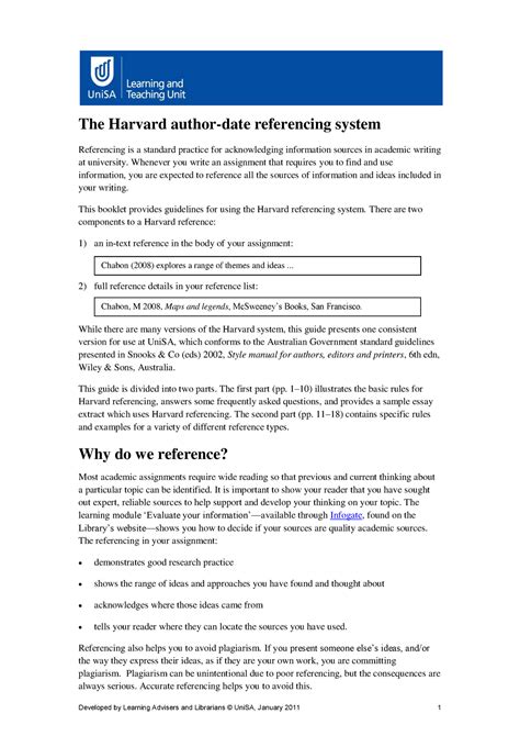 Harvard Referencing Guide Really Important For Assignments The Harvard Author Date