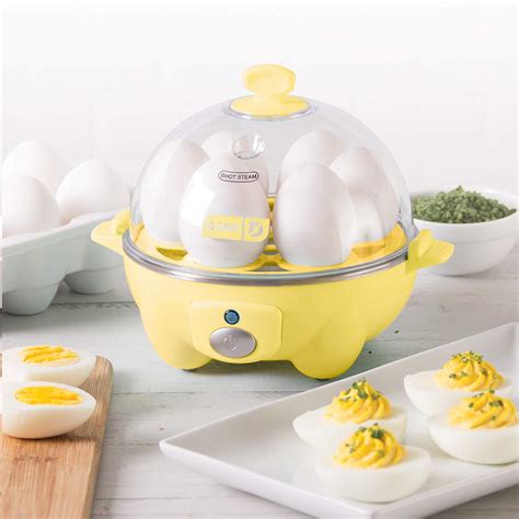 Dash + Dash Rapid Egg Cooker: 6 Egg Capacity Electric Egg Cooker