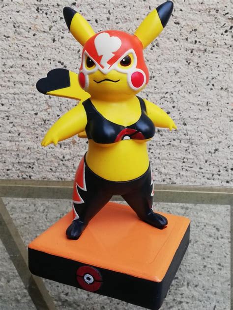 Artstation Sexy Pikachu Libre 3d Printed