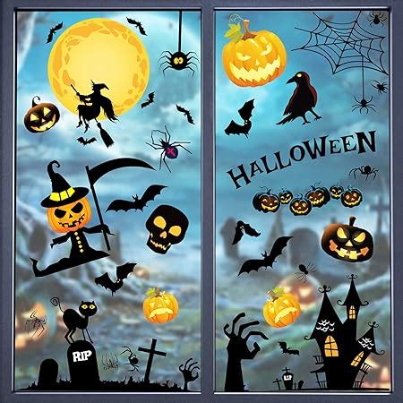 Amazon Adeeing Halloween Window Clings Cute Halloween Window