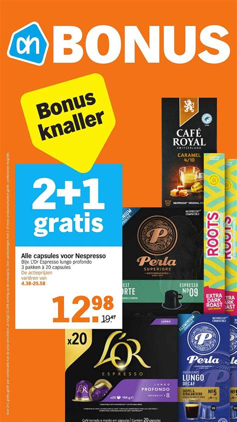 Alle Capsules Voor Nespresso Aanbieding Bij Albert Heijn 1Folders Nl