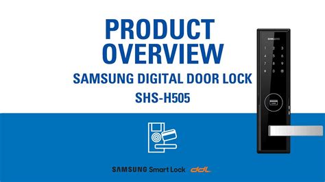 Samsung Slim Design Digital Door Lock Shs H Product Overview Youtube