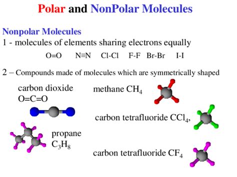 (PPT) Polar and NonPolar Molecules