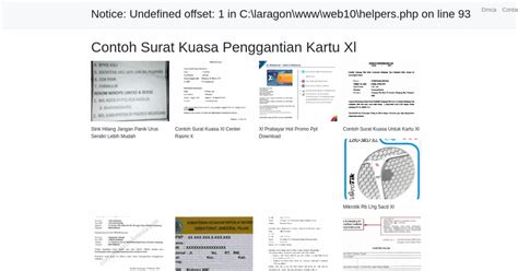 Contoh Surat Kuasa Penggantian Kartu Xl