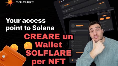 SOLANA Tutorial Come CREARE Un WALLET SOLFLARE YouTube