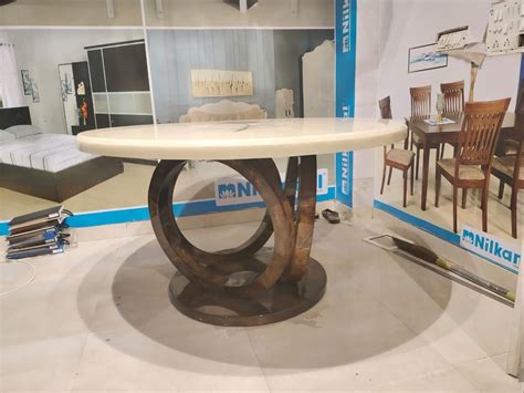 Modern Luxury Round Dining Table 6 Seater At Rs 55000 Piece In New