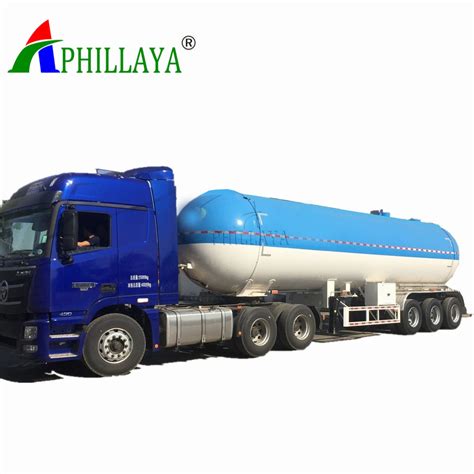 3 Axles Size Optional Butane Propane LPG Transport Truck Semi Tanker