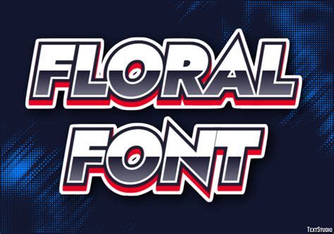 Floral Font Text Effect and Logo Design Font