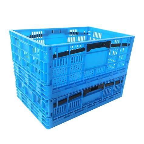 Versatile Plastic Foldable Crates For Storage And Transport