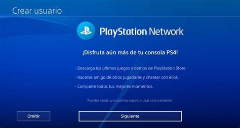 PSN Network PS4Crear una cuenta nueva e Iniciar sesión