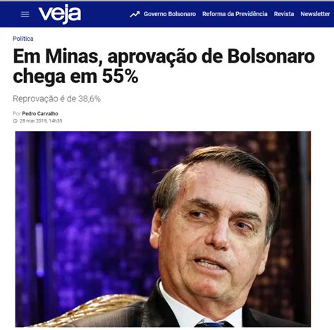 Veja Divulga Pesquisa Realizado No Estado De Minas Gerais Sobre A