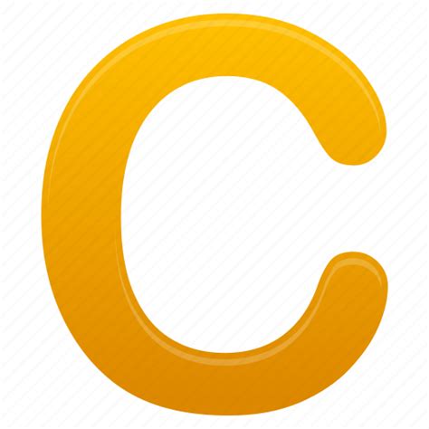 C Yellow Letter Letters Icon Download On Iconfinder