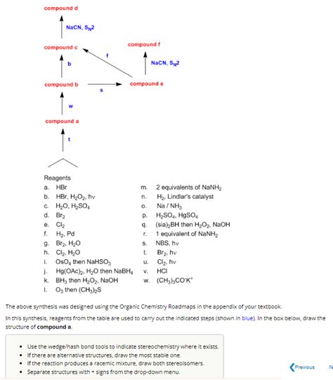 Solved The Above Synthesis Was Designed Using The Organic Chegg