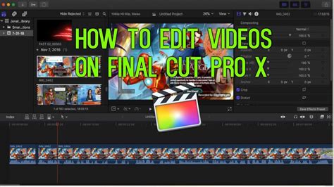 How To Edit Videos On Final Cut Pro X YouTube