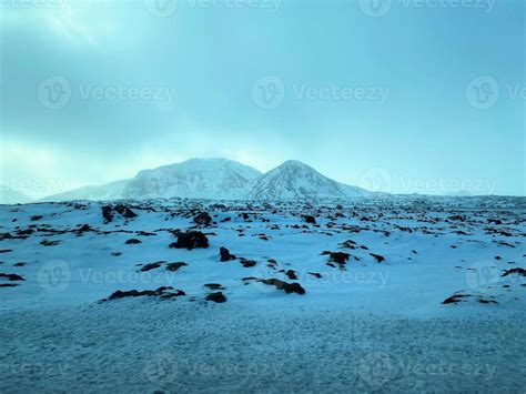 landscape with snow in Iceland 20755518 Stock Photo at Vecteezy